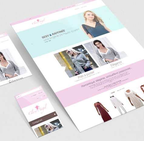 Site E-commerce pour un magasin de lingerie de nuit