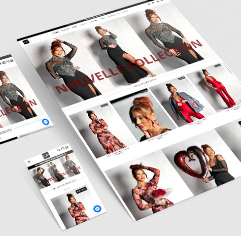 Plateforme e-commerce pour des vêtements et accessoires de mode