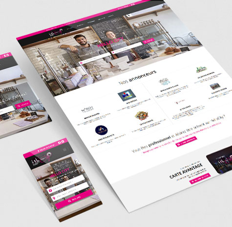 Site pour un service annuaire de professionnels