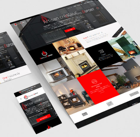 Site web pour des cheminées artisanales