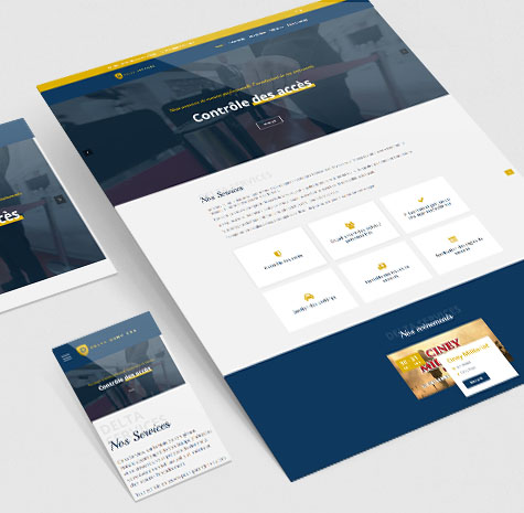 Site web professionnel pour le contrôle d'accès événementiels