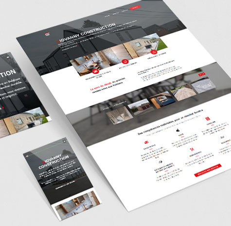 Site vitrine pour une entreprise de rénovation du bâtiment