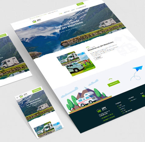 Création d'un site internet de présentation pour location de motorhome