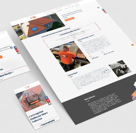 Site web professionnel pour un entreprise de toiture