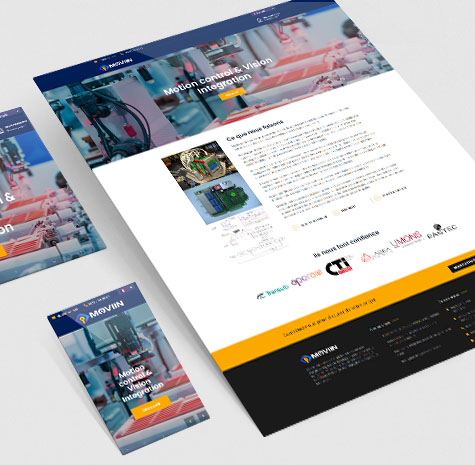 Site internet pour services de prototypage et d’automatisation