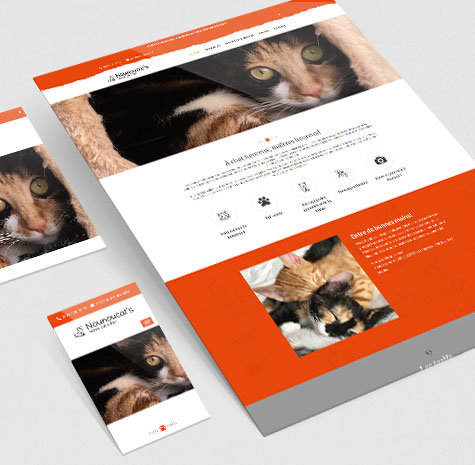 Site vitrine pour un service de Cat-Sitting