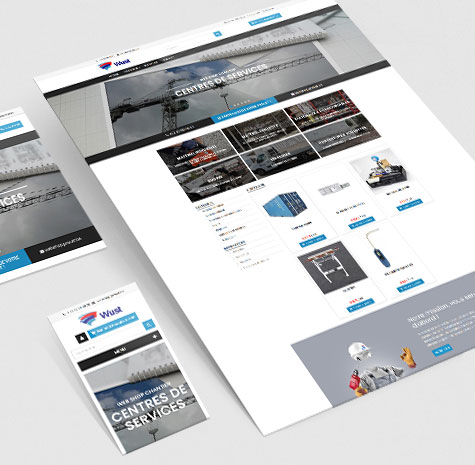 Webshop Extranet pour une entreprise de construction