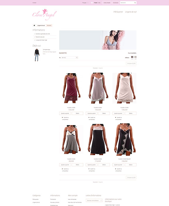 Réalisation Lingerie Close Angel 3