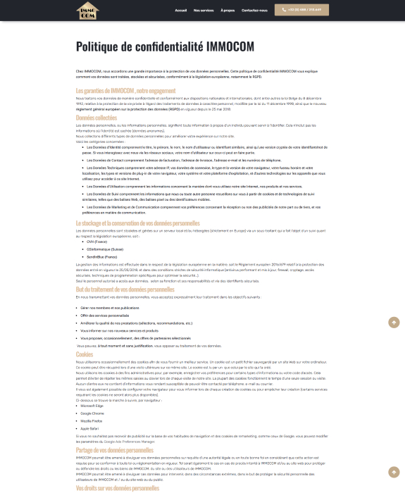 Réalisation IMMOCOM 2