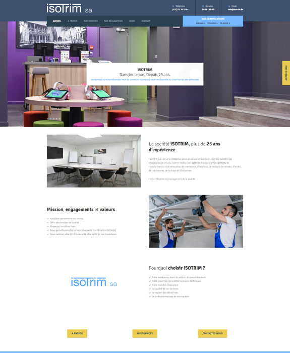 Réalisation ISOTRIM 1