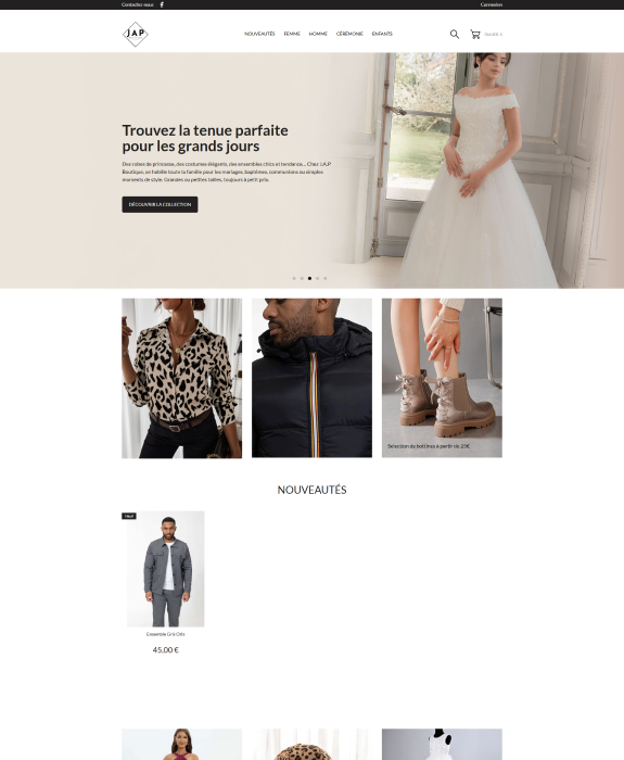 Réalisation JAP Boutique 1