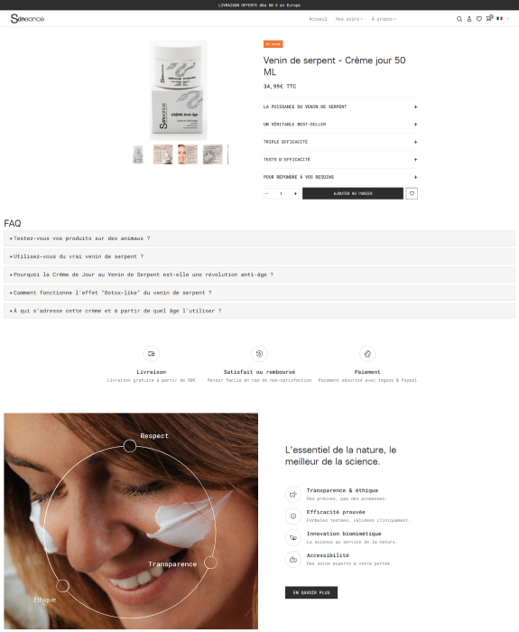 Réalisation Skineance 3