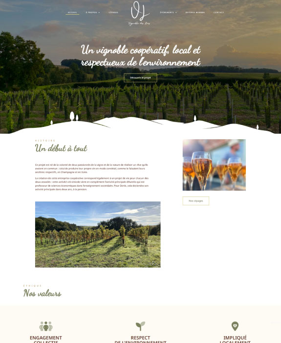 Réalisation Vignoble des Lacs 1